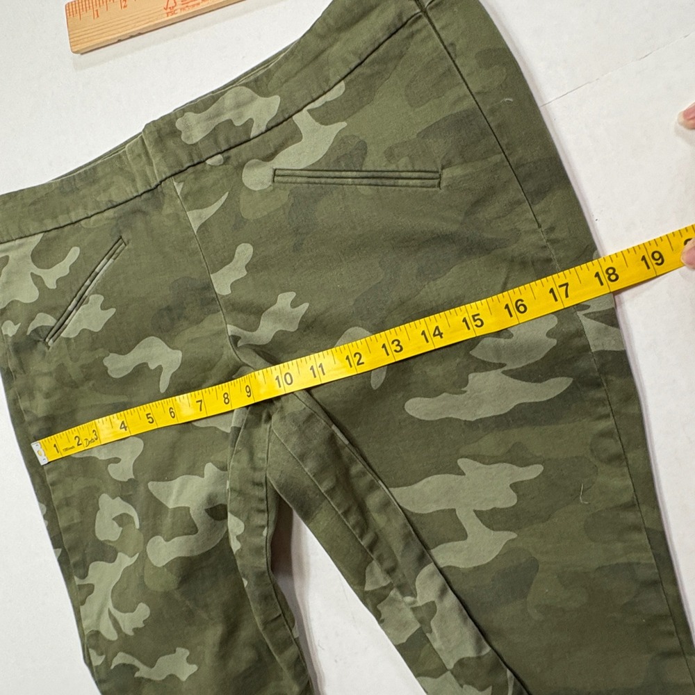 GAP Khakis Women‎ 10 Green Camo Super Skinny Ankle Zip Camouflage Pants - Picture 9 of 11